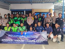 Satlantas Polres Bogor dan Ditlantas Polda Jabar Gelar Kegiatan “Polantas Menyapa” Bersama Komunitas Ojek Online