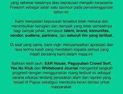 Banyak Musisi Mundur, Pestapora Akhiri Kerja Sama dengan PT Freeport Indonesia