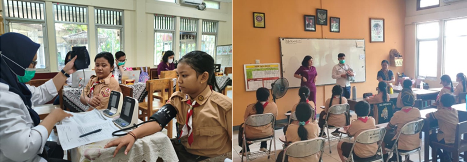 Pemerintah Gelar Program Imunisasi dan Pemeriksaan Kesehatan di SD Pertiwi Abhilasa