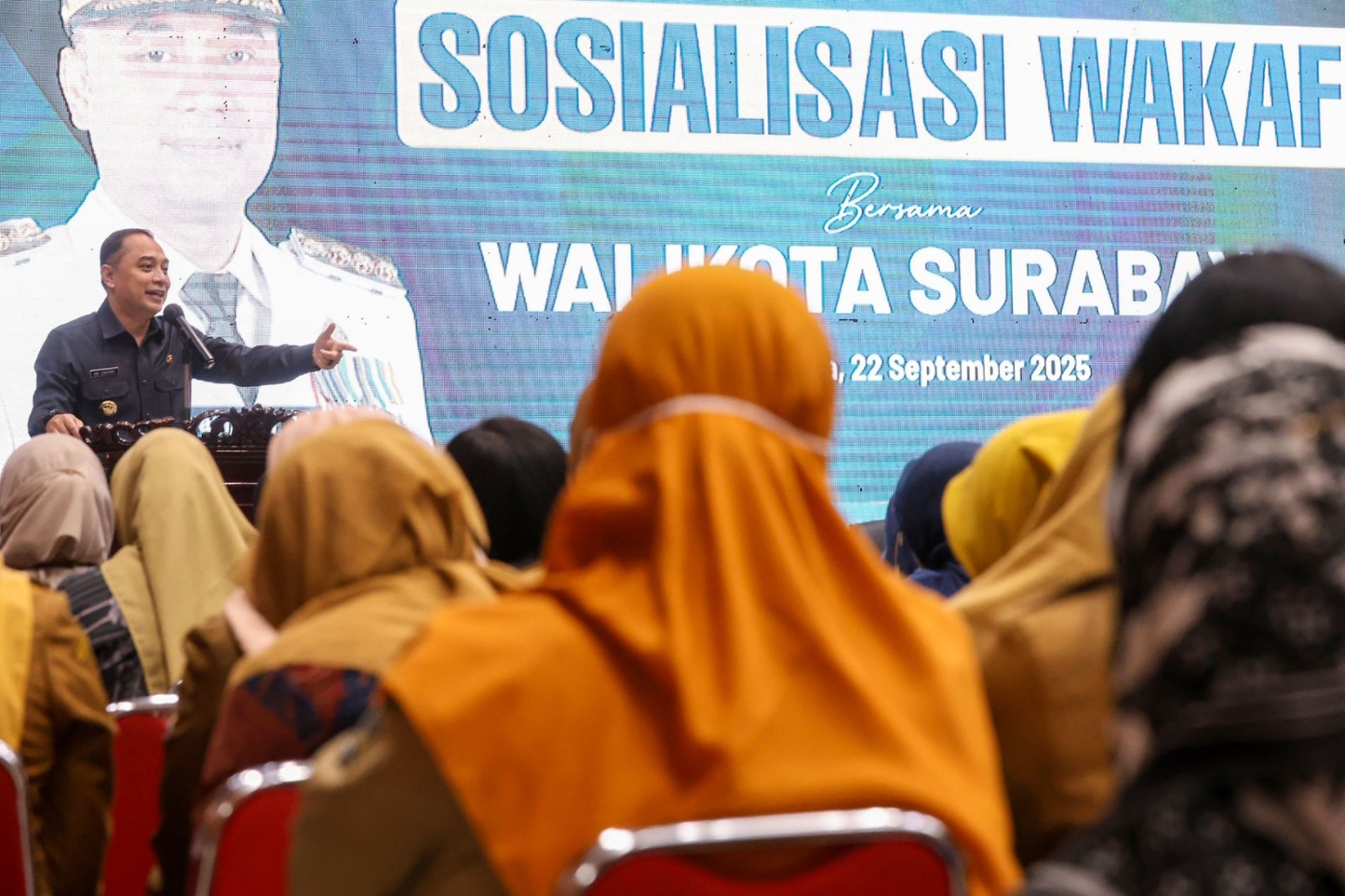 Surabaya Resmi Jadi Kota Wakaf, Wali Kota Dorong Dana Wakaf Gerakkan Ekonomi