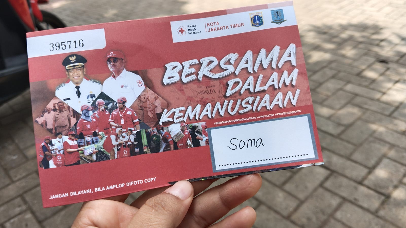 PMI Jakarta Timur Galang Donasi Kemanusiaan Melalui Amplop "Bersama dalam Kemanusiaan"