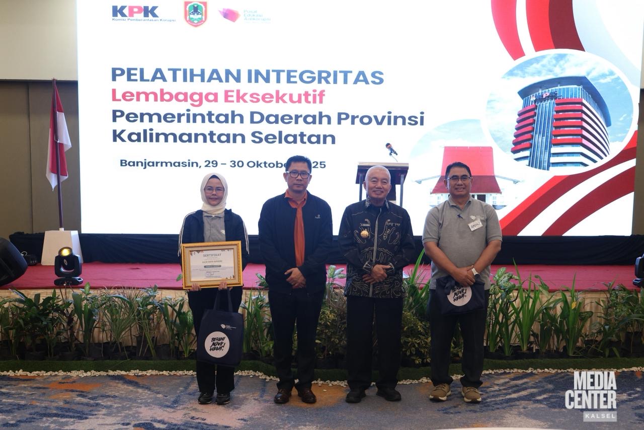 Kalsel Jadi Pelopor Pelatihan Integritas Daerah oleh KPK