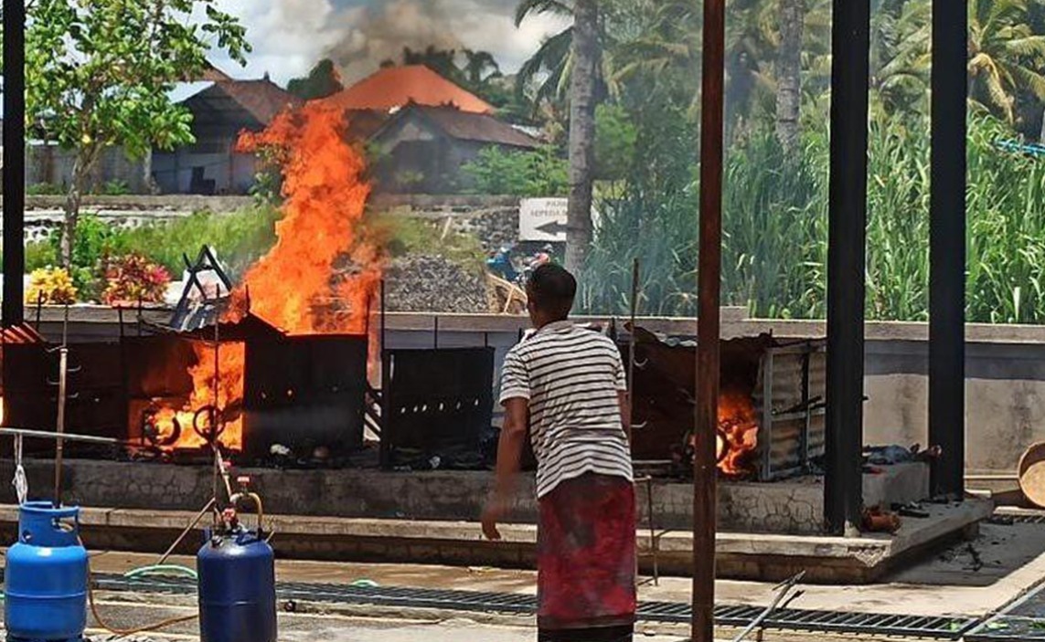 Salah satu krematorium di Denpasar