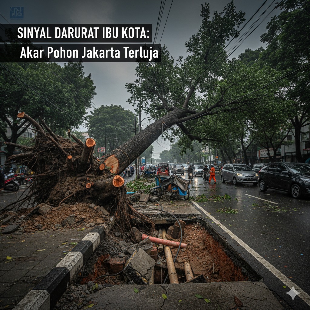 Mengapa Pohon Mudah Tumbang di Jakarta Utara
