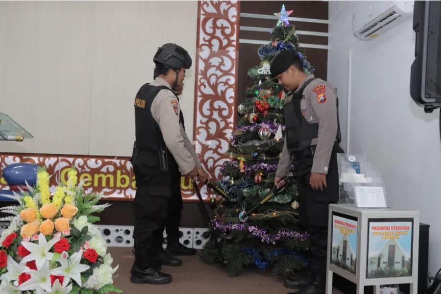 Jelang Natal 2025, Polres Lamongan Perketat Pengamanan Gereja