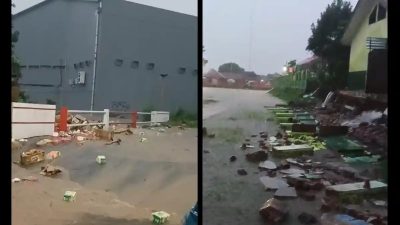 Banjir Melanda Cirebon, Hanyutkan Gerobak Pedagang dan Merusak Infrastruktur