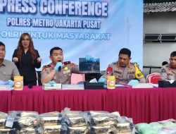 Polres Metro Jakarta Pusat Gagalkan Peredaran 100 Kg Sabu Jelang Malam Tahun Baru