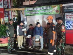 Koramil 07/Cipayung Bersama Komduk Gelar Patroli/Siskamling Keliling, Ciptakan Nyaman di Akhir Pekan.