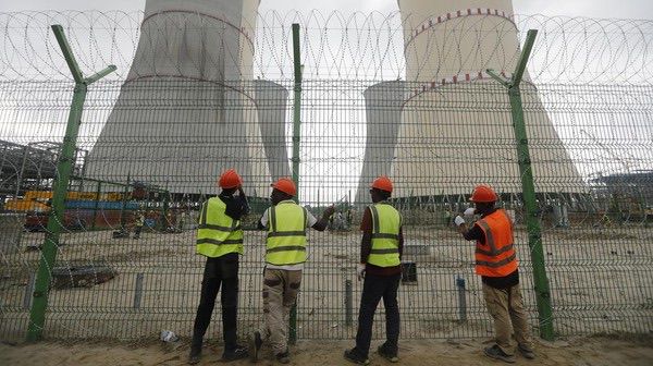 Ilustrasi Pembangkit Listrik Tenaga Nuklir (PLTN).Foto: AP/Mahmud Hossain Opu