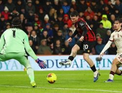 Bournemouth Kejutkan Liverpool, Unggul 2-1 di Babak Pertama