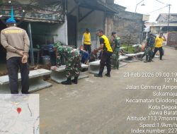 Cegah Genangan, Satgas TMMD Kodim Depok Kebut Pembuatan Drainase di H+11