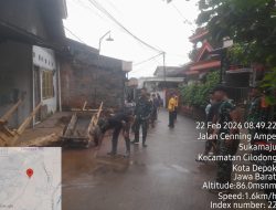 H+12 TMMD Ke-127, Pembangunan Drainase 200 Meter di Sukamaju Capai 58 Persen