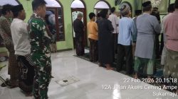 Prajurit dan Masyarakat Cilodong Bersatu dalam Tarawih TMMD Ke-127