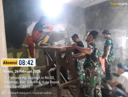 TMMD Kodim Depok Bangun Rumah Layak dan Harapan Baru untuk Warga
