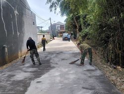 TMMD H+18: TNI dan Warga Bersinergi Bangun Jalan Lingkungan di Sukmajaya