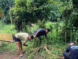Hari Ke-19 TMMD 127, Ratusan Personel Gotong Royong Percantik Lingkungan Sukmajaya