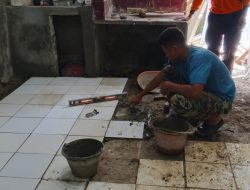 Hari ke-21 TMMD, Renovasi Rumah Warga Sukamaju Kian Mendekati Finishing