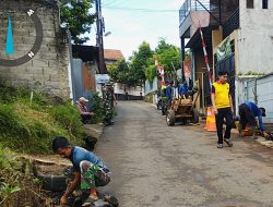 Sinergi TNI-Polri dan Pemda, Drainase Bojong Lio Dikebut Jelang Rampung