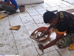 Hari Ke-24 TMMD, Progres Renovasi Tiga RTLH di Sukamaju Hampir Rampung