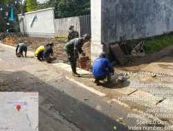 Satgas TMMD Kodim 0508/Depok Rampungkan Drainase di Bojong Lio
