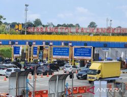 Arus Kendaraan di Gerbang Tol Kalikangkung Semarang Mulai Meningkat Sepekan Jelang Lebaran