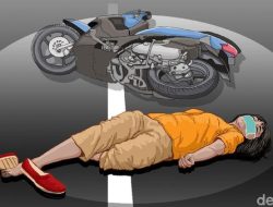 Gagal Nyalip Truk di Cileungsi, Pemotor Tewas Terlindas di Jalan Raya Narogong