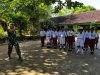 Danton SSK TMMD Reguler ke-128 Kodim Pati Latih PBB Siswa SDN Godo 01