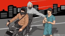 Viral Bocah di Ciputat Dijambret Saat Rekam Bus Telolet