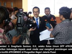 Perkara APKOMINDO Masuk Kasasi, Soegiharto Santoso Desak Pengawasan Terpadu Mahkamah Agung