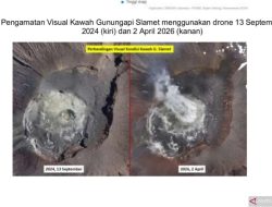 Aktivitas Gunung Slamet Dinilai Stabil, Radius Bahaya Dikurangi Jadi 2 Kilometer