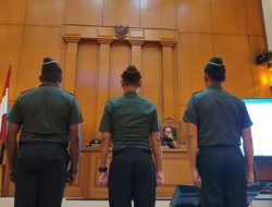 Tiga Prajurit TNI Pembunuh Kepala Cabang Bank Divonis Hingga 13 Tahun Penjara