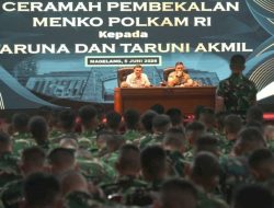 Menko Polkam Bekali Taruna Akmil, Tekankan Budaya Membaca dan Kedekatan dengan Prajurit