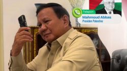 Prabowo Terima Telepon Mahmoud Abbas, Tegaskan Dukungan Indonesia untuk Palestina