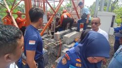 Pria di Lampung Naik Tower 52 Meter, Berhasil Dievakuasi Setelah Dibujuk Istri
