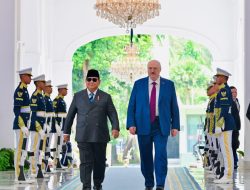Presiden Prabowo Sambut Kunjungan Kenegaraan Presiden Belarus Aleksandr Lukashenko di Istana Merdeka