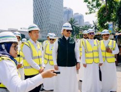 Menteri Kerajaan Arab Saudi Kunjungi Area Konstruksi MRT Jakarta Fase 2A