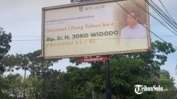 LBH Mega Bintang Laporkan Wali Kota Solo ke Kejari, Soroti Baliho Ulang Tahun Jokowi