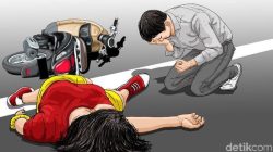 Gagal Salip Mobil, Pemotor Wanita Tewas Terlindas Truk di Cileungsi Bogor