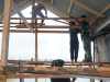 Pembangunan MCK Masjid Quba Terus Berlanjut, Satgas TMMD dan Warga Pasang Keramik Dinding