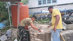 Semangat Gotong Royong Warnai Pembangunan MCK Masjid Quba Desa Umbele