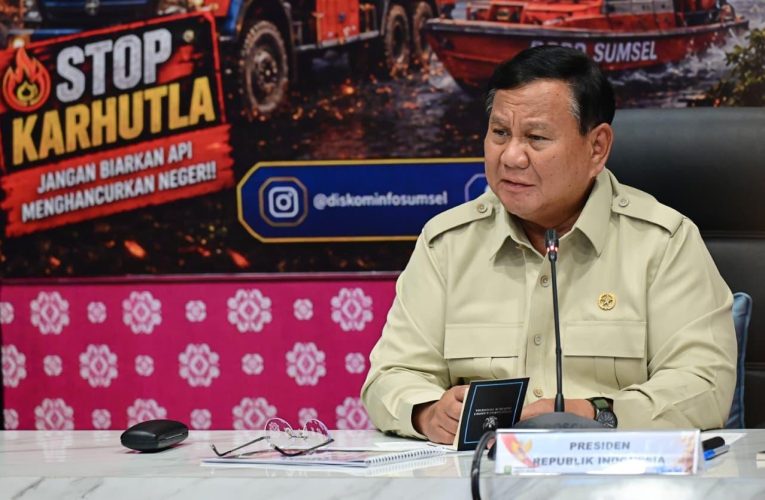 Presiden Prabowo Minta Pencegahan Karhutla Sumsel Diperkuat