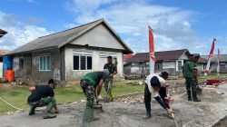 Progres Pekerjaan Rabat Beton Jalan Desa Polewali Terus Berjalan