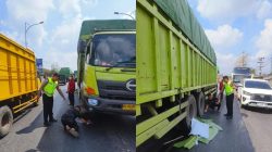 Mahasiswi Tewas Terlindas Truk Saat Gagal Menyalip di Lampung Tengah