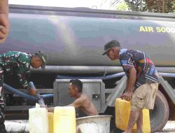 Brigif TP 32/Mangkalihat Salurkan Air Bersih untuk Warga Bengalon, Hadir Ringankan Dampak Kekeringan