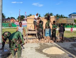 Masyarakat Kompak Dukung Pelaksanaan TMMD Ke-129 di Wilayah Desa Mereka