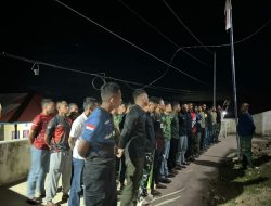Apel Malam Satgas TMMD Ke-129 Kodim 1311/Morowali, Pasiter Berikan Arahan dan Evaluasi