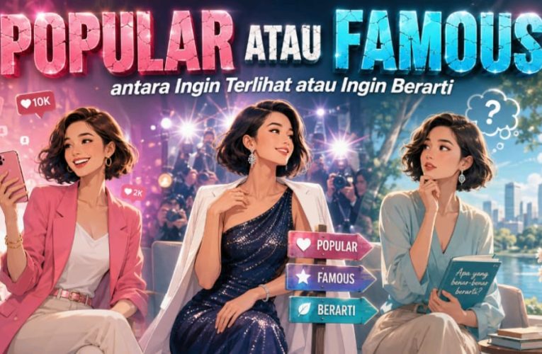 Popular atau Famous, Pilihan Hidupmu antara Ingin Terlihat atau Ingin Berarti