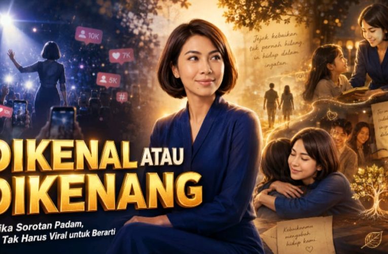 Dikenal atau Dikenang, Ketika Sorotan Padam, dan Tak Harus Viral untuk Berarti