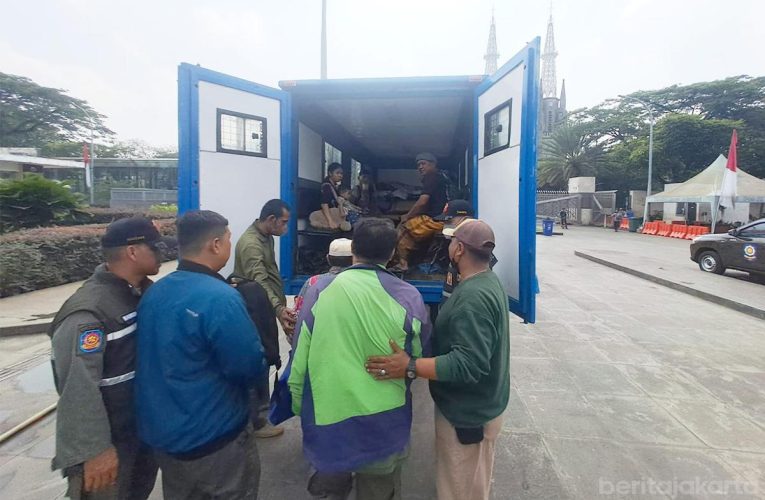 63 PPKS Terjaring dalam Penertiban Kawasan Masjid Istiqlal Jakarta