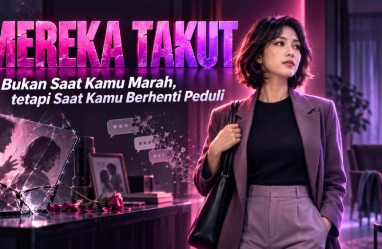 Mereka Takut Bukan Saat Kamu Marah, tetapi Saat Kamu Berhenti Peduli